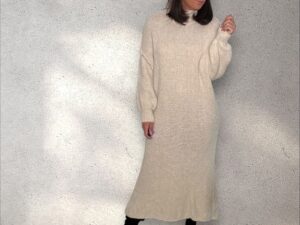 Kleid "Oversize" - beige