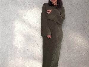 Kleid "Wintertraum“ - khaki