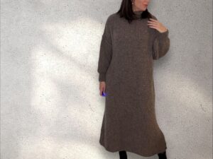 Kleid "Oversize" - mocca