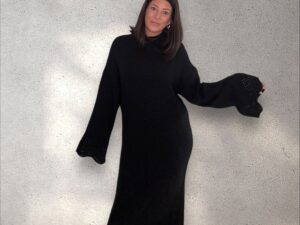 Kleid "Welle“ - schwarz