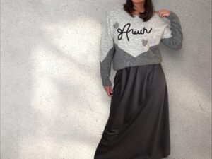 Satinrock - einfarbig