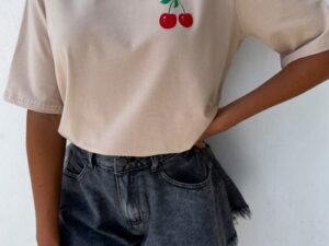 Shirt Cherry - beige