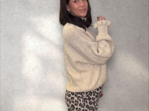 Pullover "Rüschen" - creme