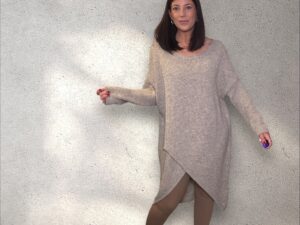 Pulloverkleid - beige