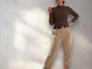Chino Hose - fließender Stoff