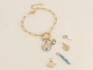 Charm-Armkette "Summertime" aus Edelstahl