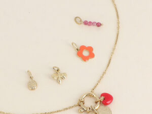 Charmkette "Herz" aus Edelstahl