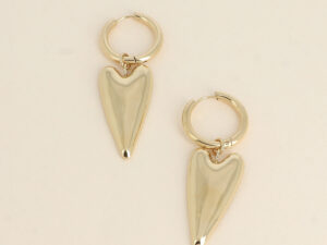 Creole mit großem Herz aus Edelstahl