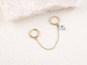 Monoring Nazar aus Edelstahl